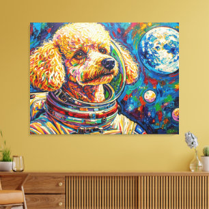 HUNDE IM ALL-POODLE 22 LEINWANDDRUCK