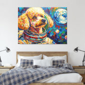 HUNDE IM ALL-POODLE 22 LEINWANDDRUCK (Insitu (Schlafzimmer))