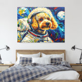 HUNDE IM ALL-POODLE 24 LEINWANDDRUCK (Insitu (Schlafzimmer))
