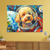 HUNDE IM ALL-POODLE 3 LEINWANDDRUCK (Insitu (Wohnzimmer))