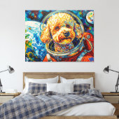 HUNDE IM ALL-POODLE 3 LEINWANDDRUCK (Insitu (Schlafzimmer))