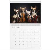 Hunde im Arbeitskalender Kalender (Mär 2026)