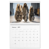 Hunde im Arbeitskalender Kalender (Feb 2027)