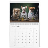 Hunde im Arbeitskalender Kalender (Jan 2027)