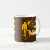 Hunde im Freien Hund und Fahrrad Kaffeetasse (VorderseiteRechts)