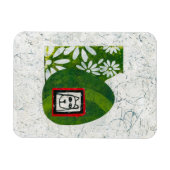 Hunde im Garden Kühlschrank Magnet (Horizontal)