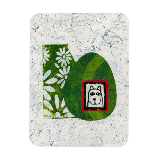 Hunde im Garden Kühlschrank Magnet (Vertikal)