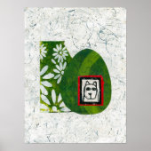 Hunde im Garten Poster Wall Art (Vorne)