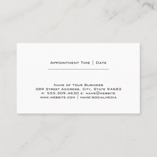 Hunde im Garten Visitenkarte (Rückseite)