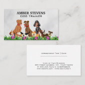 Hunde im Garten Visitenkarte (Vorne/Hinten)