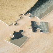 Hunde im Handtuch mit Cat Jigsaw Puzzle (Seite)