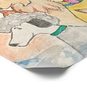 Hunde im Himmel Poster (Ecke)