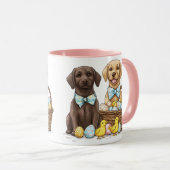 Hunde im Labrador Retriever Tasse (VorderseiteRechts)