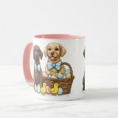 Hunde im Labrador Retriever Tasse (Vorderseite Links)