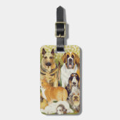 Hunde im Mai Gepäckanhänger (Vorderseite vertikal)