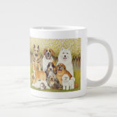 Hunde im Mai Jumbo-Tasse (Rechts)