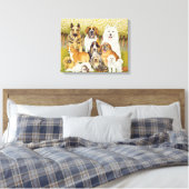 Hunde im Mai Leinwanddruck (Insitu (Schlafzimmer))