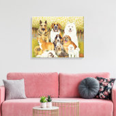 Hunde im Mai Leinwanddruck (Insitu (Wohnzimmer))