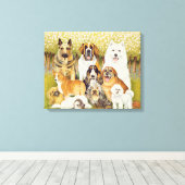 Hunde im Mai Leinwanddruck (Insitu (Holzboden))