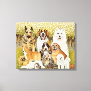 Hunde im Mai Leinwanddruck