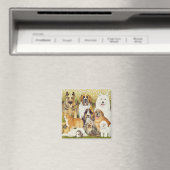 Hunde im Mai Magnet (In Situ (Geschirrspüler))