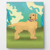 Hunde im Park Fotoplatte (Vorderseite)