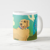 Hunde im Park Jumbo-Tasse (Vorderseite Rechts)