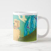 Hunde im Park Jumbo-Tasse (Rechts)