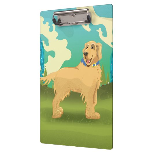 Hunde im Park Klemmbrett (Links)