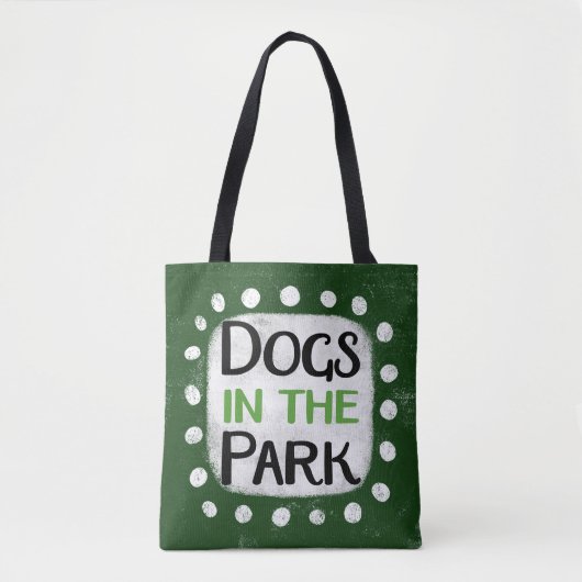Hunde im Park Tote Bag Tasche (Vorderseite)