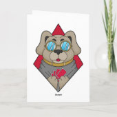 Hunde im Poker mit Poker-Karten Karte (Rückseite)