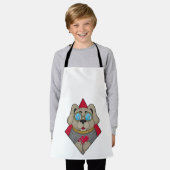 Hunde im Poker mit Poker-Karten Schürze (Getragen)