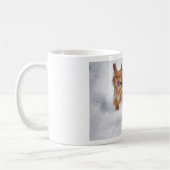 Hunde im Schnee Kaffeetasse (Links)