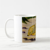 Hunde im Schnee liegen (von Franz Marc) Kaffeetasse (Links)