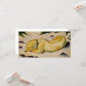 Hunde im Schnee liegen (von Franz Marc) Karte (Vorderseite/Rückseite Beispiel)