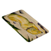 Hunde im Schnee liegen (von Franz Marc) Magnet (Rechte Seite)