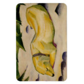 Hunde im Schnee liegen (von Franz Marc) Magnet (Vertikal)