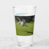 Hunde im Spiel, zweiseitig, Glas (Rückseite)