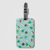 Hunde im Urlaub Gepäckanhänger (Vorderseite Vertikal)