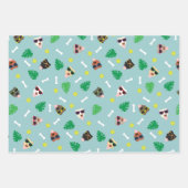 Hunde im Urlaub Geschenkpapier Set (Vorderseite)