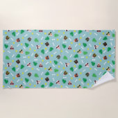 Hunde im Urlaub Strandtuch (Vorderseite)