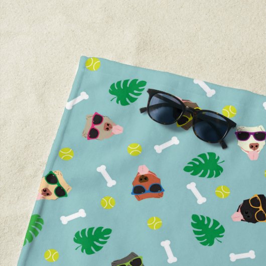 Hunde im Urlaub Strandtuch (Beispiel)