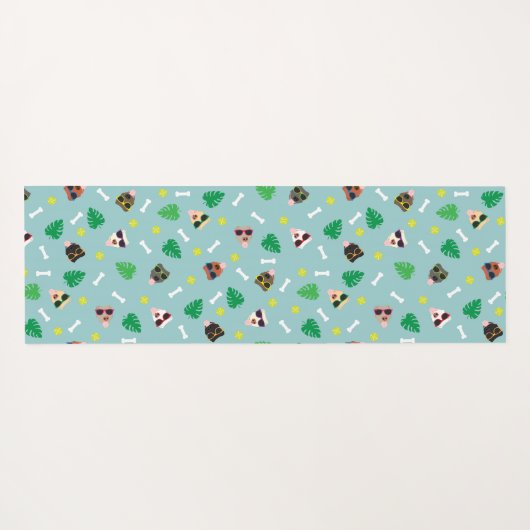 Hunde im Urlaub Yogamatte (Rückseite (Horizontal))