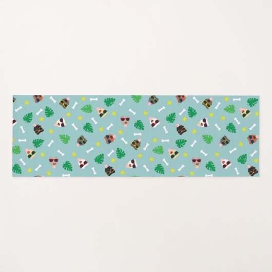 Hunde im Urlaub Yogamatte (Vorderseite (Horizontal))