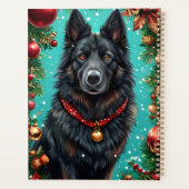 Hunde im Weihnachtsdekor Planer (Rückseite)