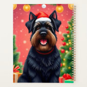 Hunde im Weihnachtsdekor Planer (Rückseite)