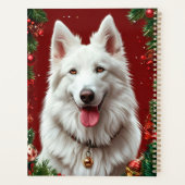 Hunde im Weihnachtsdekor Planer (Rückseite)