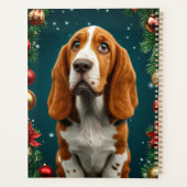 Hunde im Weihnachtsdekor Planer (Rückseite)