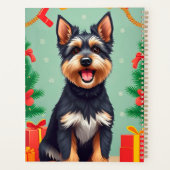 Hunde im Weihnachtsdekor Planer (Rückseite)