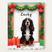 Hunde im Weihnachtsdekor Planer (Rückseite)